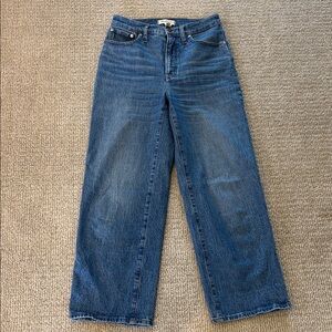 Madewell Perfect Vintage Wide Leg Crop Jean